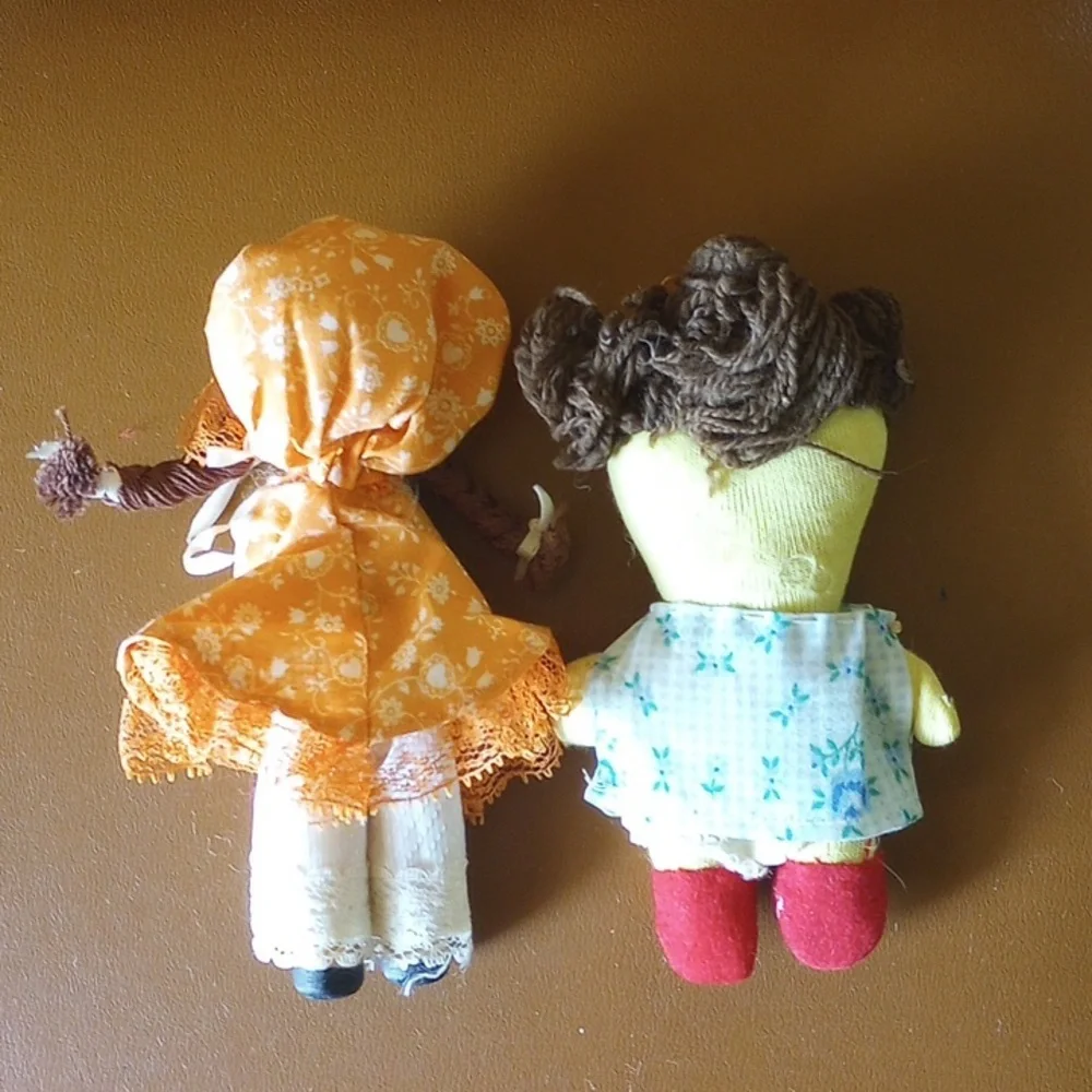 Vintage Dolls. 1 Wood. 1 Stuffed Ragdoll - Picture 4 of 5